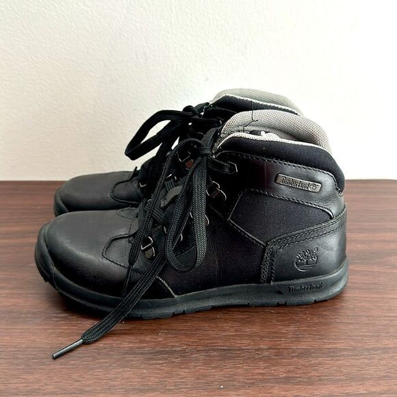 Timberland Earthkeepers Black Leather Boots Sz 1.5 - Picture 3 of 7